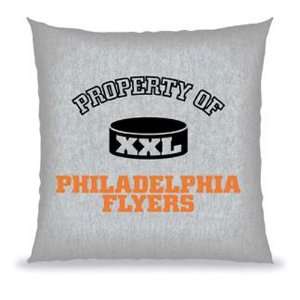 NHL Hockey 27X27 Property Of Philadelphia Flyers Floor Pillow   Fan 
