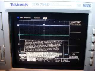 TEKTRONIX TDS794D DPO DSO 4CH OSCILLOSCOPE 4GS/s 2GHz P6245 