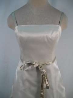 VERA WANG Cream & Champaign Wedding Dress Gown Sz 8  