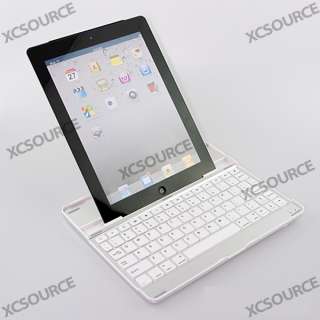 Aluminum Cover Case Bluetooth Wireless KeyBoard Dock Stand for Apple 