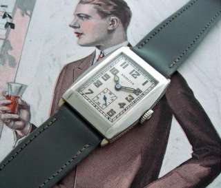 STUNNING Mens Old Antique Estate 1931 Hamilton Gladstone Wrist Watch 