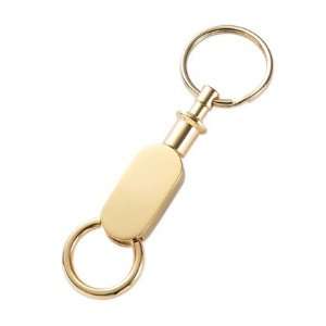  Gold Double Valet Keyring   Free Engraving Everything 