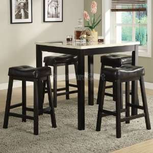  Homelegance Archstone 5 Piece Counter Height Dinette 3270 