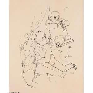     George Grosz   32 x 40 inches   Serenade