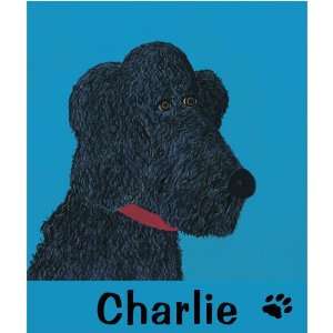  Oopsy Daisy Musette Poodle 10.5x12.5 Canvas Art Image Wrap 