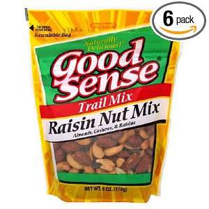 Good Sense Trail Mix, Raisin Nut Mix, 6 Ounce Bag (Pack of 6)  
