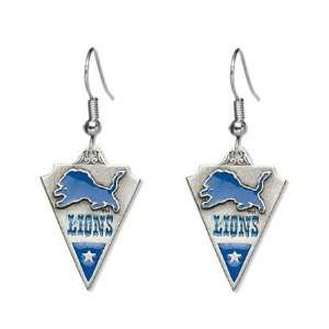   Lions Dangle Earrings   NFL Football Fan Shop Sports Team Merchandise