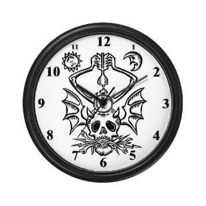  Devil Skull Bomb Clock Devil Wall Clock by  