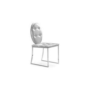    Zuo Modern Goth Dining Chair Silver Glossy   102253
