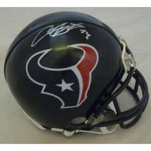 Arian Foster Autographed Houston Texans Riddell Mini Helmet