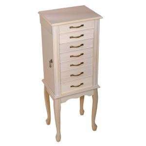  Gwendolyn Mele & Co. Jewelry Armoire in Whitew