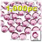 light baby pink or light rose rhinestones round 12mm