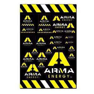   00510 12 x 18 15 mil ARMA Multi Logo Decal sheet Automotive