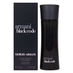  Armani Black Code by Giorgio Armani for Men 2.5 oz Eau de 
