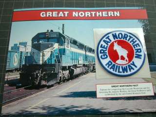 Great Northern Great American Emblem Railroad Patch  