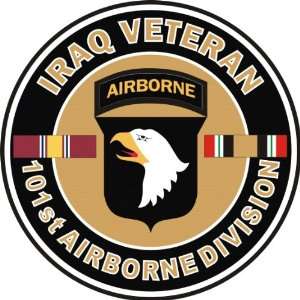  US Army Iraq Veteran 101st Airborne Decal Sticker 3.8 