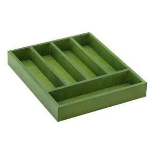 Mountain woods SWT5G 5 COMPARTMENT SILVERWARE TRAY GREEN  