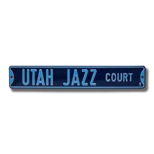  UTAH JAZZ UTAH JAZZ COURT Authentic METAL STREET SIGN (6 