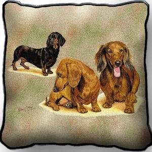  Dachshund Puppies Pillow