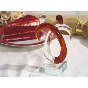  Two hearts that beat as one Murano Cake topper From 