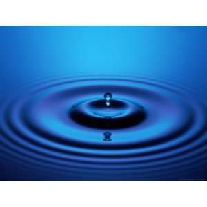  Water Droplet Falling Into Rippling Water Photographic 