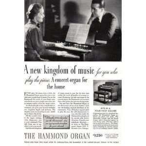   Print Ad 1937 Hammond Organ Kingdom of Music Hammond Organ Books