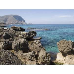  Rocky Shoreline, Mondello, Palermo, Sicily, Italy 