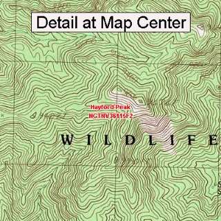  USGS Topographic Quadrangle Map   Hayford Peak, Nevada 