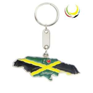  Keychain JAMAICA MAP 