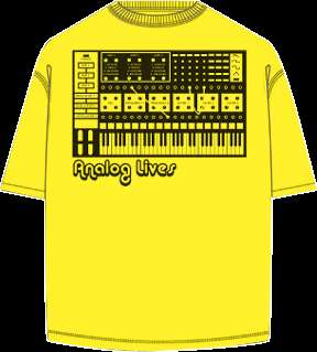 Analog Lives T Shirt (Moog, Korg, Any Color Any Size)  