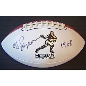  O.J. Simpson USC Trojans Heisman Winner Autographed 