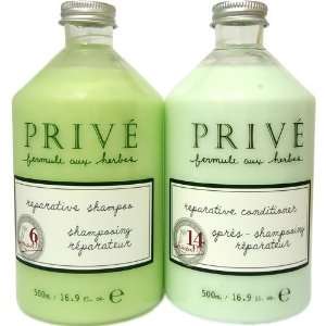  Prive Reparative Shampoo 500ml + Conditioner 500ml Combo 
