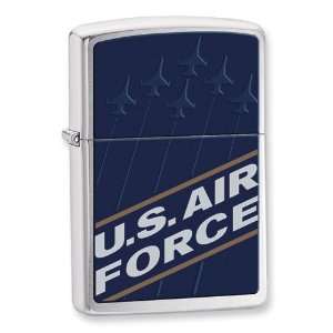  Zippo US Air Force Brushed Chrome Lighter Jewelry