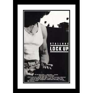 Lock Up 32x45 Framed and Double Matted Movie Poster   Style B   1989 