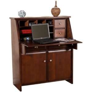  2939CA Cappuccino Drop Leaf Laptop Desk in