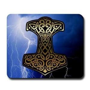  Thors Hammer Asatru Mousepad by  Office 