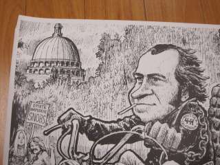 Nixon easy rider Vintage black/white Poster orig #62  