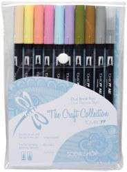 Tombow Dual Brush Pen Set   10 Acid free Markers  