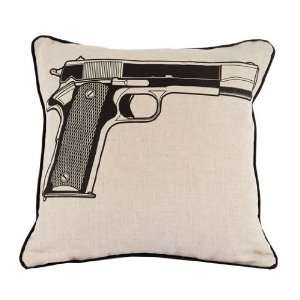  Room Service Urban Arts Collection Peaceful Pistol Pillow 