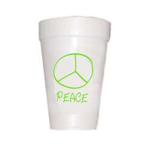  Peace Sign  Lime Cup
