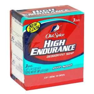   High Endurance Refreshing Deodorant Soap, Pure Sport   3 bars Beauty