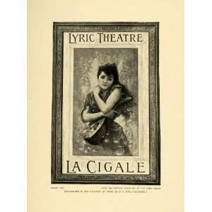  1895 Print Edouard Bisson La Cigale Lyric Theatre 