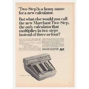  1965 Marchant Two Step Calculator Photo Print Ad