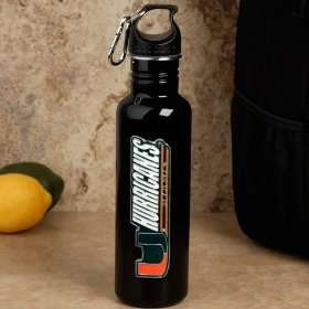  Miami Hurricanes Black 750ml Stainless Steel Water Bottle 