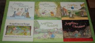 LOT 6 ANGELINA BALLERINA KIDS PICTURE BOOKS~KATHARINE HOLABIRD 