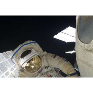  Russian Cosmonaut Performs a Spacewalk , 48x72