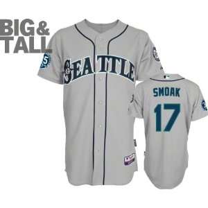 Justin Smoak Jersey Big & Tall Majestic Road Grey Authentic Cool 