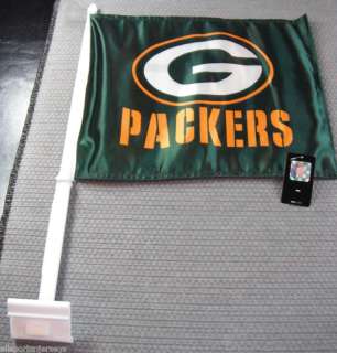 NFL NWT CAR WINDOW FLAG   GREEN BAY PACKERS 023245989169  