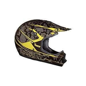 No Fear MX 6088YWS PRIME YOUTH BMX / Motocross Racing Helmet in Yellow 