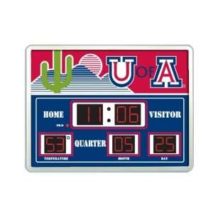   University of Arizona Wildcats Lg Scoreboard Clock